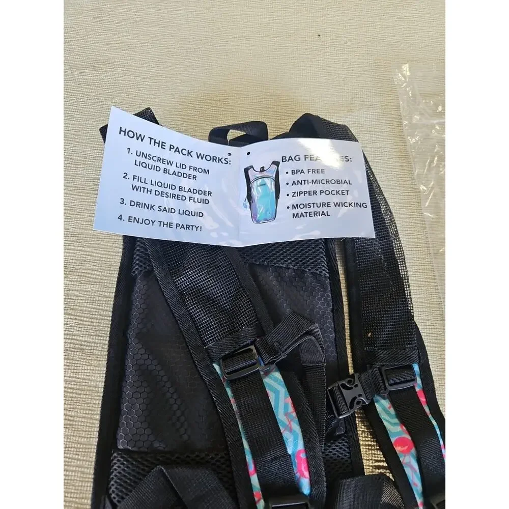 Sojourner Hydration WATER 2 Liter BackPack Flamingo Hiking Festival GEAR